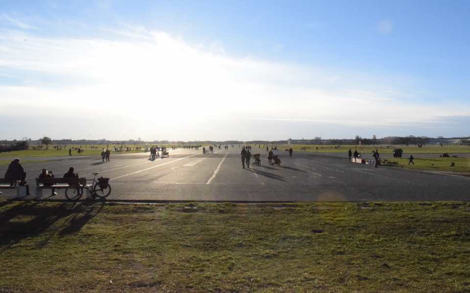 Blick auf das Tempelhofer Feld